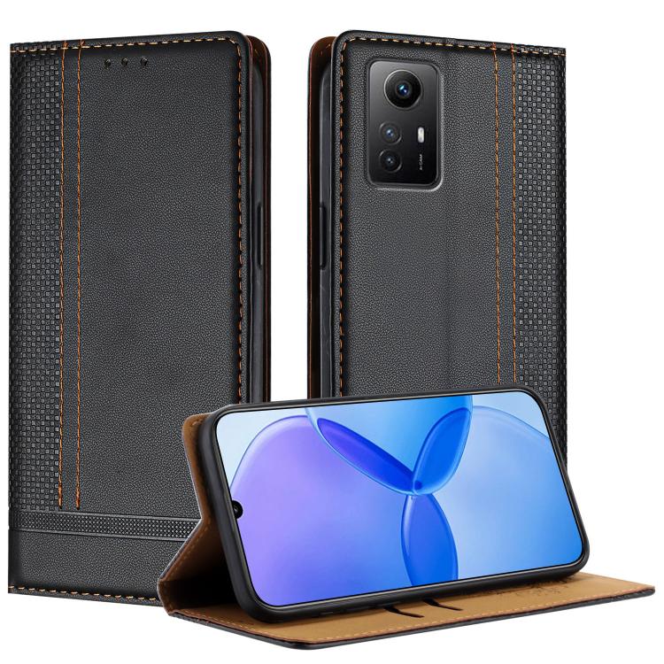 Stitching Design Scratch-Resistant Vegan Leather Phone Case, For Redmi K60 Ultra, For Redmi K70, For Redmi 12 4G, For Redmi Note 12S, For Redmi Note 12 4G Global, For Redmi Note 12 Turbo, For Redmi Note 12 Pro+ Global, For Redmi Note 12 Pro 5G Global  ...