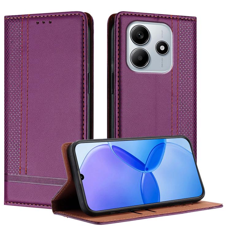 Stitching Design Scratch-Resistant Vegan Leather Phone Case, For Redmi 15 5G Global/15 4G SEA 169.5mm, For Redmi 15 5G / 4G EU 171mm, For Redmi 15C 5G / 4G Global 171, For Redmi A5 4G 173.3mm, For Redmi A5 4G 171.7mm / Poco C71                         ...