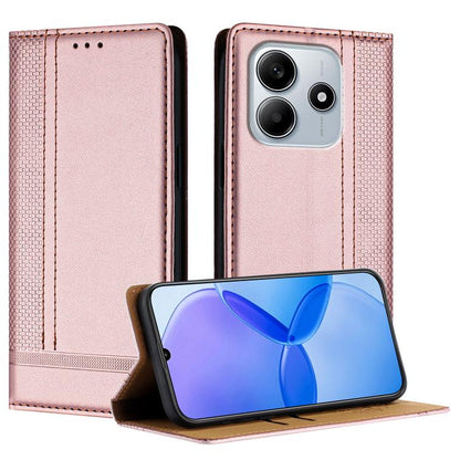 Stitching Design Scratch-Resistant Vegan Leather Phone Case, For Redmi 15 5G Global/15 4G SEA 169.5mm, For Redmi 15 5G / 4G EU 171mm, For Redmi 15C 5G / 4G Global 171, For Redmi A5 4G 173.3mm, For Redmi A5 4G 171.7mm / Poco C71                         ...