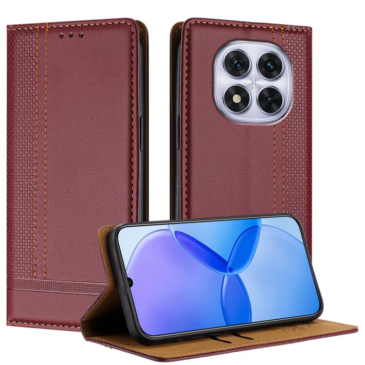 Stitching Design Scratch-Resistant Vegan Leather Phone Case, For Redmi 15 5G Global/15 4G SEA 169.5mm, For Redmi 15 5G / 4G EU 171mm, For Redmi 15C 5G / 4G Global 171, For Redmi A5 4G 173.3mm, For Redmi A5 4G 171.7mm / Poco C71                         ...