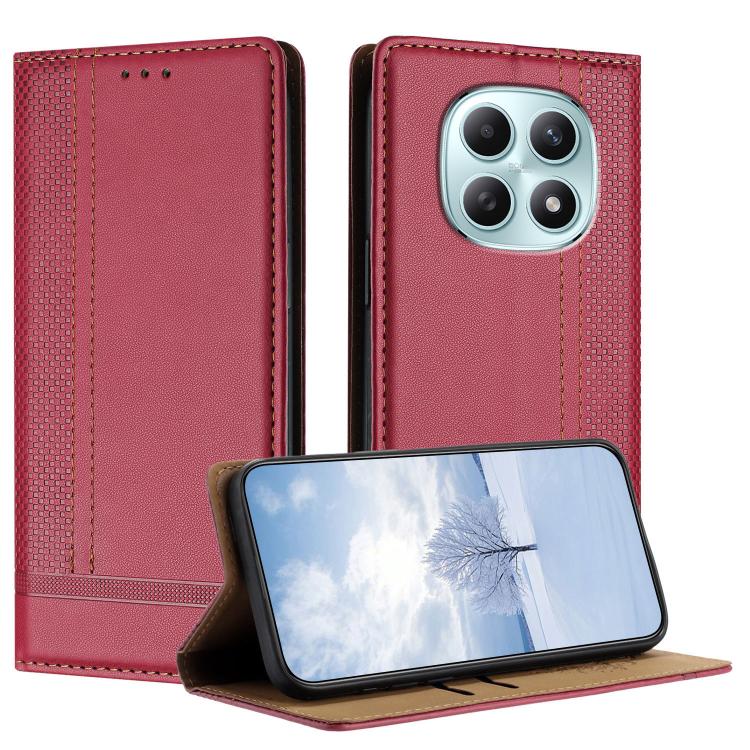Stitching Design Scratch-Resistant Vegan Leather Phone Case, For Redmi K90 Max 5G, For Redmi 15a 5G, For Redmi A7 Pro 4G 171mm, For Redmi Turbo 5 Max 5G, For Redmi Turbo 5 5G / Poco X8 Pro 5G, For Redmi Note 15 Pro+ 5G Global 163.3                     ...