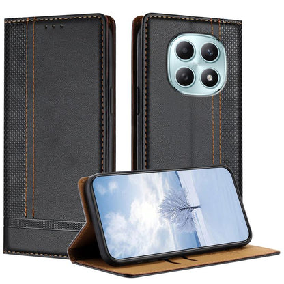 Stitching Design Scratch-Resistant Vegan Leather Phone Case, For Redmi K90 Max 5G, For Redmi 15a 5G, For Redmi A7 Pro 4G 171mm, For Redmi Turbo 5 Max 5G, For Redmi Turbo 5 5G / Poco X8 Pro 5G, For Redmi Note 15 Pro+ 5G Global 163.3                     ...