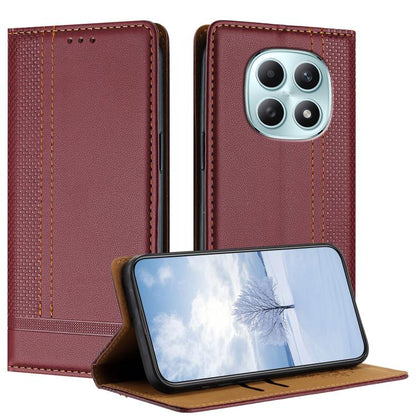 Stitching Design Scratch-Resistant Vegan Leather Phone Case, For Redmi K90 Max 5G, For Redmi 15a 5G, For Redmi A7 Pro 4G 171mm, For Redmi Turbo 5 Max 5G, For Redmi Turbo 5 5G / Poco X8 Pro 5G, For Redmi Note 15 Pro+ 5G Global 163.3                     ...