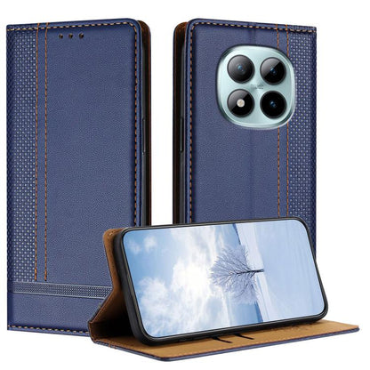 Stitching Design Scratch-Resistant Vegan Leather Phone Case, For Redmi K90 Max 5G, For Redmi 15a 5G, For Redmi A7 Pro 4G 171mm, For Redmi Turbo 5 Max 5G, For Redmi Turbo 5 5G / Poco X8 Pro 5G, For Redmi Note 15 Pro+ 5G Global 163.3                     ...