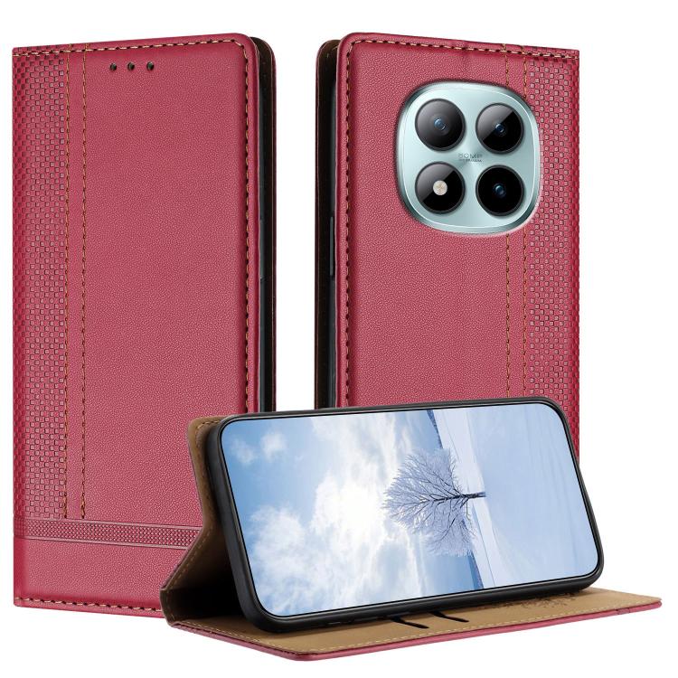 Stitching Design Scratch-Resistant Vegan Leather Phone Case, For Redmi K90 Max 5G, For Redmi 15a 5G, For Redmi A7 Pro 4G 171mm, For Redmi Turbo 5 Max 5G, For Redmi Turbo 5 5G / Poco X8 Pro 5G, For Redmi Note 15 Pro+ 5G Global 163.3                     ...
