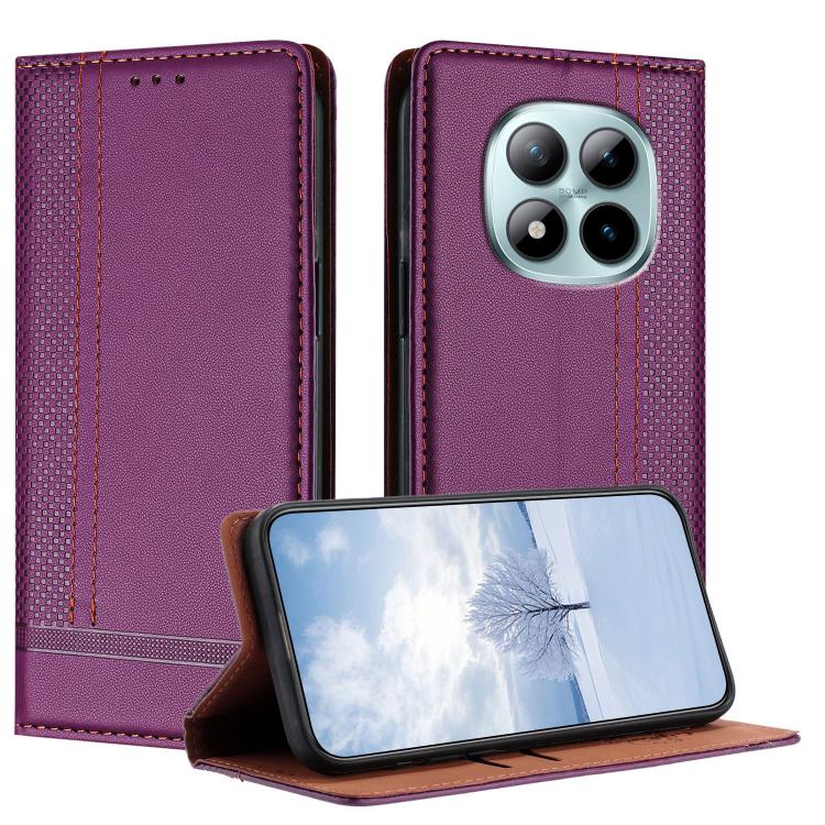 Stitching Design Scratch-Resistant Vegan Leather Phone Case, For Redmi K90 Max 5G, For Redmi 15a 5G, For Redmi A7 Pro 4G 171mm, For Redmi Turbo 5 Max 5G, For Redmi Turbo 5 5G / Poco X8 Pro 5G, For Redmi Note 15 Pro+ 5G Global 163.3                     ...