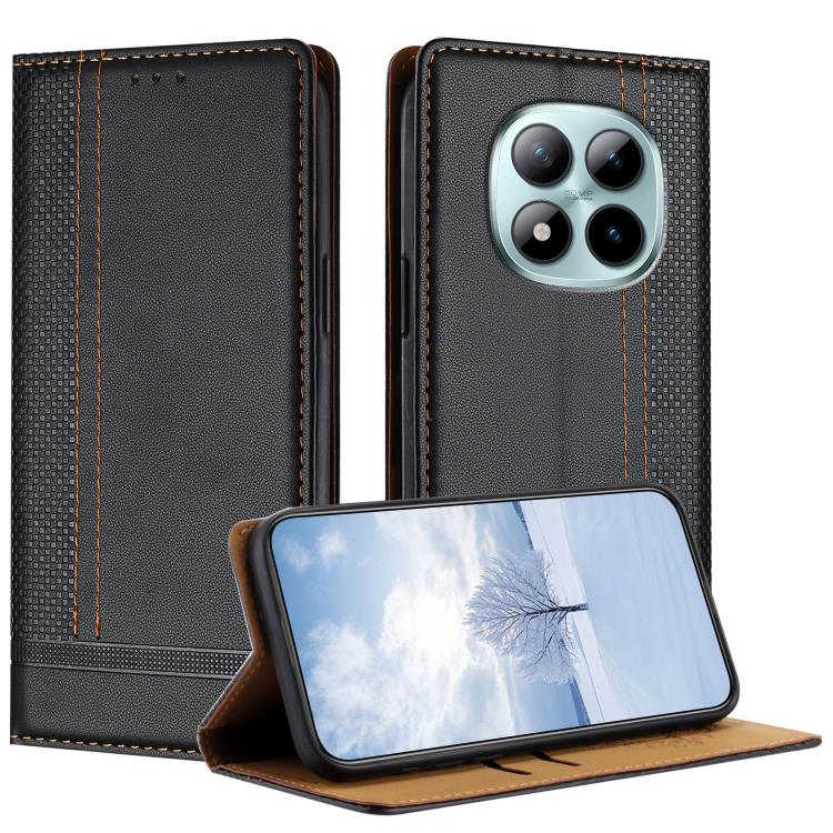 Stitching Design Scratch-Resistant Vegan Leather Phone Case, For Redmi K90 Max 5G, For Redmi 15a 5G, For Redmi A7 Pro 4G 171mm, For Redmi Turbo 5 Max 5G, For Redmi Turbo 5 5G / Poco X8 Pro 5G, For Redmi Note 15 Pro+ 5G Global 163.3                     ...