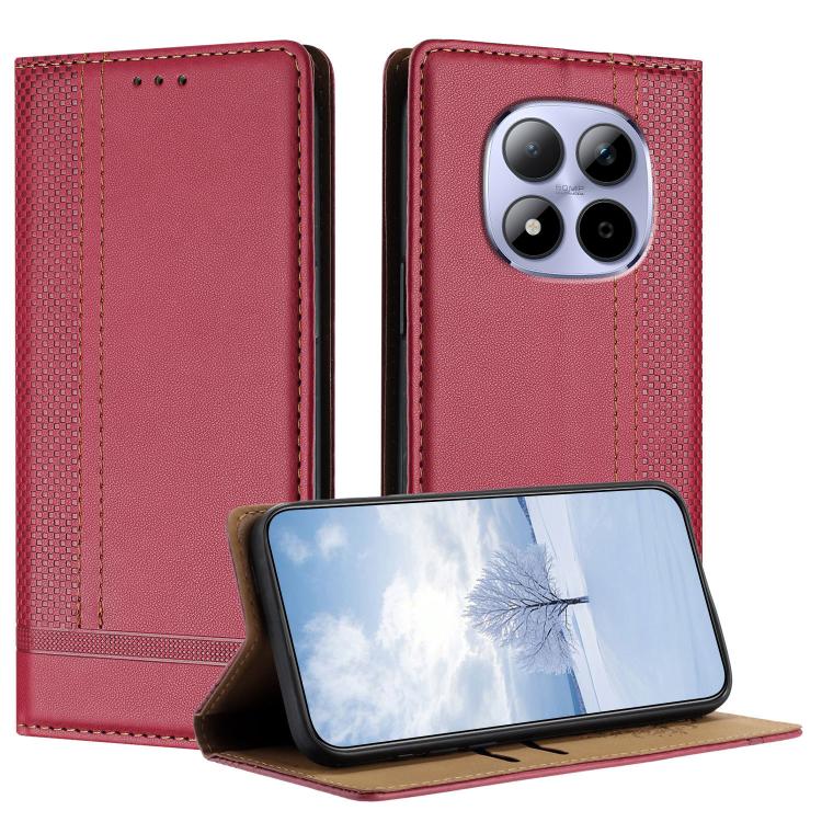 Stitching Design Scratch-Resistant Vegan Leather Phone Case, For Redmi K90 Max 5G, For Redmi 15a 5G, For Redmi A7 Pro 4G 171mm, For Redmi Turbo 5 Max 5G, For Redmi Turbo 5 5G / Poco X8 Pro 5G, For Redmi Note 15 Pro+ 5G Global 163.3                     ...