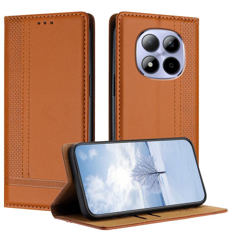 Stitching Design Scratch-Resistant Vegan Leather Phone Case, For Redmi K90 Max 5G, For Redmi 15a 5G, For Redmi A7 Pro 4G 171mm, For Redmi Turbo 5 Max 5G, For Redmi Turbo 5 5G / Poco X8 Pro 5G, For Redmi Note 15 Pro+ 5G Global 163.3                     ...