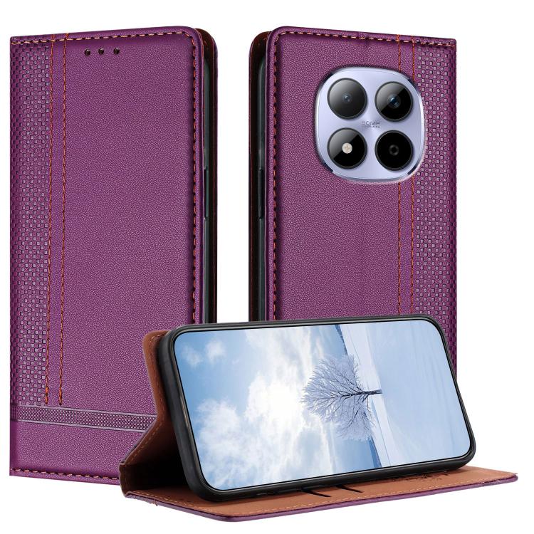 Stitching Design Scratch-Resistant Vegan Leather Phone Case, For Redmi K90 Max 5G, For Redmi 15a 5G, For Redmi A7 Pro 4G 171mm, For Redmi Turbo 5 Max 5G, For Redmi Turbo 5 5G / Poco X8 Pro 5G, For Redmi Note 15 Pro+ 5G Global 163.3                     ...
