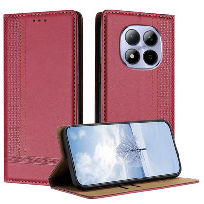 Stitching Design Scratch-Resistant Vegan Leather Phone Case, For Redmi K90 Max 5G, For Redmi 15a 5G, For Redmi A7 Pro 4G 171mm, For Redmi Turbo 5 Max 5G, For Redmi Turbo 5 5G / Poco X8 Pro 5G, For Redmi Note 15 Pro+ 5G Global 163.3                     ...