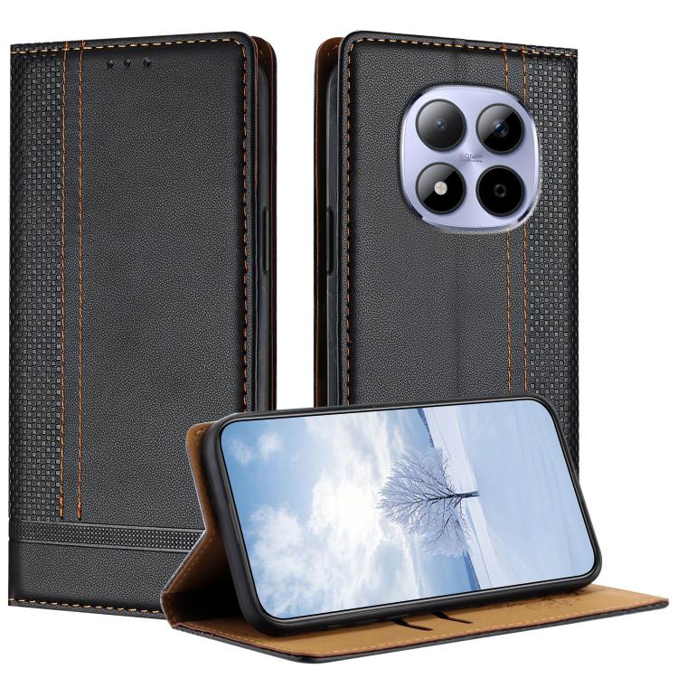 Stitching Design Scratch-Resistant Vegan Leather Phone Case, For Redmi K90 Max 5G, For Redmi 15a 5G, For Redmi A7 Pro 4G 171mm, For Redmi Turbo 5 Max 5G, For Redmi Turbo 5 5G / Poco X8 Pro 5G, For Redmi Note 15 Pro+ 5G Global 163.3                     ...