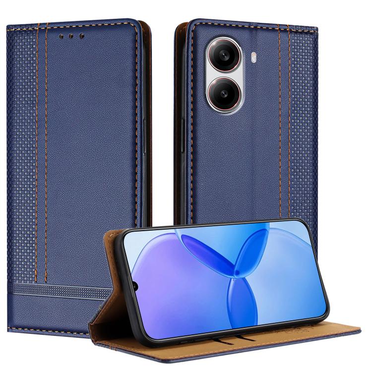 Stitching Design Scratch-Resistant Vegan Leather Phone Case, For Redmi 15 5G Global/15 4G SEA 169.5mm, For Redmi 15 5G / 4G EU 171mm, For Redmi 15C 5G / 4G Global 171, For Redmi A5 4G 173.3mm, For Redmi A5 4G 171.7mm / Poco C71                         ...