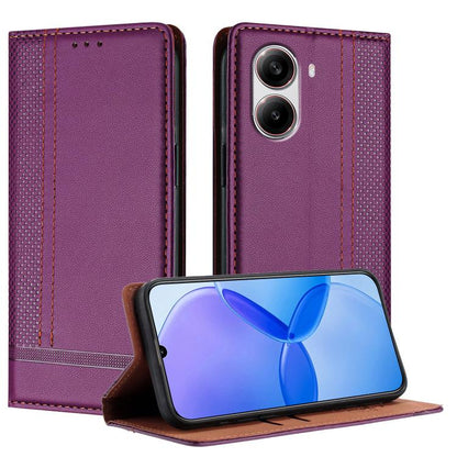 Stitching Design Scratch-Resistant Vegan Leather Phone Case, For Redmi 15 5G Global/15 4G SEA 169.5mm, For Redmi 15 5G / 4G EU 171mm, For Redmi 15C 5G / 4G Global 171, For Redmi A5 4G 173.3mm, For Redmi A5 4G 171.7mm / Poco C71                         ...