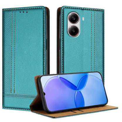 Stitching Design Scratch-Resistant Vegan Leather Phone Case, For Redmi 15 5G Global/15 4G SEA 169.5mm, For Redmi 15 5G / 4G EU 171mm, For Redmi 15C 5G / 4G Global 171, For Redmi A5 4G 173.3mm, For Redmi A5 4G 171.7mm / Poco C71                         ...