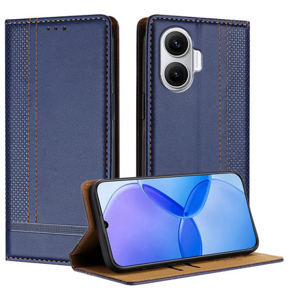 Stitching Design Scratch-Resistant Vegan Leather Phone Case, For Redmi 15 5G Global/15 4G SEA 169.5mm, For Redmi 15 5G / 4G EU 171mm, For Redmi 15C 5G / 4G Global 171, For Redmi A5 4G 173.3mm, For Redmi A5 4G 171.7mm / Poco C71                         ...