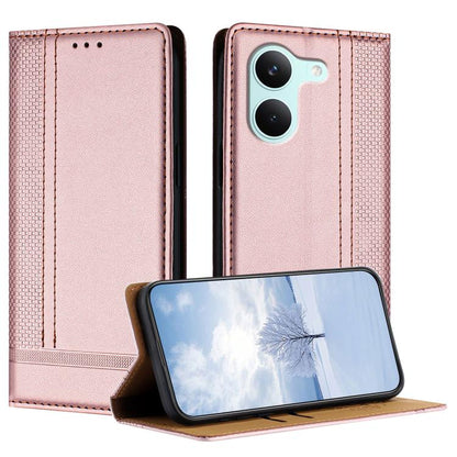 Stitching Design Scratch-Resistant Vegan Leather Phone Case, For Redmi K90 Max 5G, For Redmi 15a 5G, For Redmi A7 Pro 4G 171mm, For Redmi Turbo 5 Max 5G, For Redmi Turbo 5 5G / Poco X8 Pro 5G, For Redmi Note 15 Pro+ 5G Global 163.3                     ...
