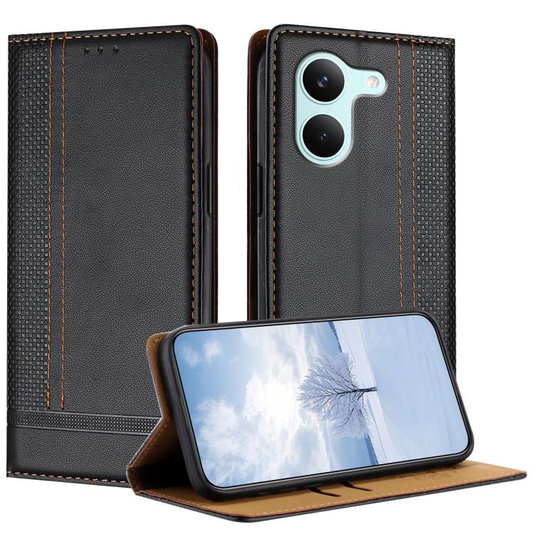 Stitching Design Scratch-Resistant Vegan Leather Phone Case, For Redmi K90 Max 5G, For Redmi 15a 5G, For Redmi A7 Pro 4G 171mm, For Redmi Turbo 5 Max 5G, For Redmi Turbo 5 5G / Poco X8 Pro 5G, For Redmi Note 15 Pro+ 5G Global 163.3                     ...