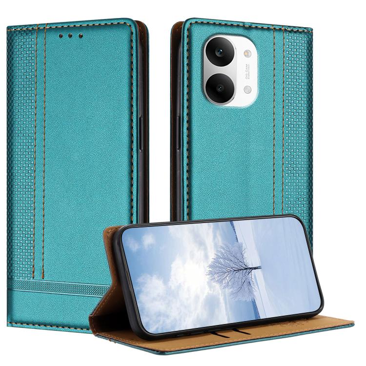Stitching Design Scratch-Resistant Vegan Leather Phone Case, For Redmi K90 Max 5G, For Redmi 15a 5G, For Redmi A7 Pro 4G 171mm, For Redmi Turbo 5 Max 5G, For Redmi Turbo 5 5G / Poco X8 Pro 5G, For Redmi Note 15 Pro+ 5G Global 163.3                     ...