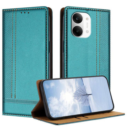 Stitching Design Scratch-Resistant Vegan Leather Phone Case, For Redmi K90 Max 5G, For Redmi 15a 5G, For Redmi A7 Pro 4G 171mm, For Redmi Turbo 5 Max 5G, For Redmi Turbo 5 5G / Poco X8 Pro 5G, For Redmi Note 15 Pro+ 5G Global 163.3                     ...