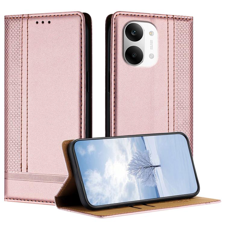 Stitching Design Scratch-Resistant Vegan Leather Phone Case, For Redmi K90 Max 5G, For Redmi 15a 5G, For Redmi A7 Pro 4G 171mm, For Redmi Turbo 5 Max 5G, For Redmi Turbo 5 5G / Poco X8 Pro 5G, For Redmi Note 15 Pro+ 5G Global 163.3                     ...