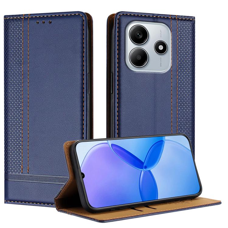 Stitching Design Scratch-Resistant Vegan Leather Phone Case, For Redmi 15 5G Global/15 4G SEA 169.5mm, For Redmi 15 5G / 4G EU 171mm, For Redmi 15C 5G / 4G Global 171, For Redmi A5 4G 173.3mm, For Redmi A5 4G 171.7mm / Poco C71                         ...