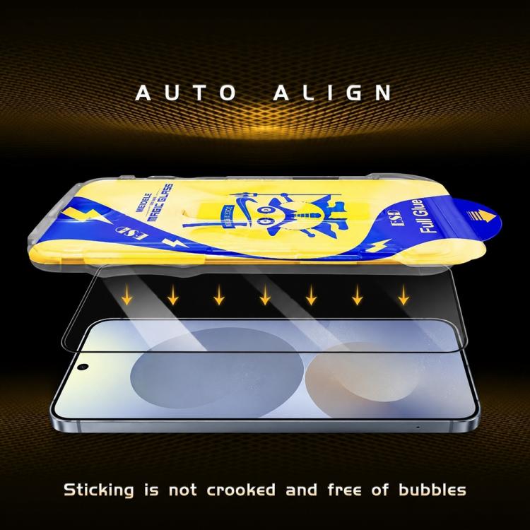 10pcs MEIDELE Easy Install Dust-proof Box HD Tempered Glass Film, Support Ultrasonic Unlock, For Galaxy S26+ 5G, For Galaxy S26 Ultra 5G, For Galaxy S26 5G, For Galaxy S25 / S24 5G, For Galaxy S25+ / S24+ 5G, For Galaxy S25 Ultra 5G                    ...