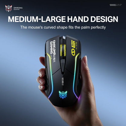 ONIKUMA DM06 RGB Three-mode E-sports Gaming Mouse, DM06