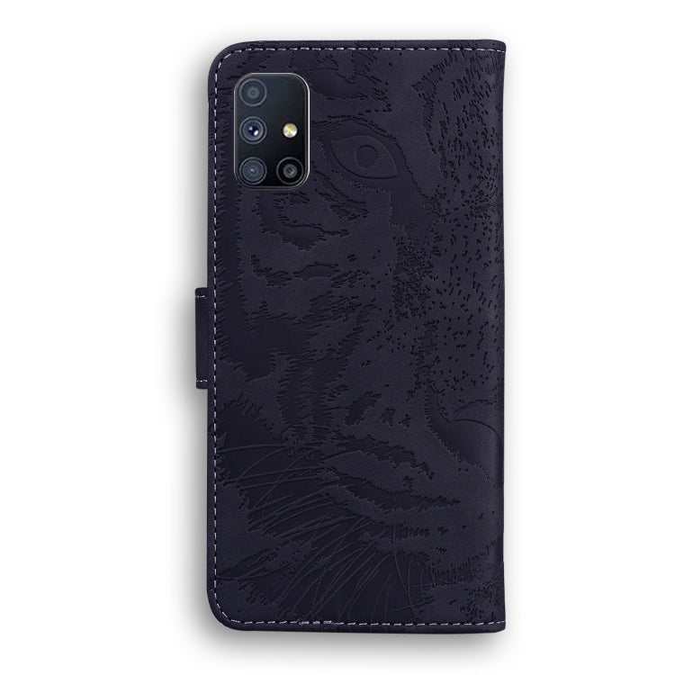 Tiger Embossing Pattern Horizontal Flip Leather Case with Holder & Card Slots & Wallet, For Samsung Galaxy M51