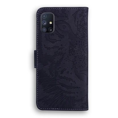 Tiger Embossing Pattern Horizontal Flip Leather Case with Holder & Card Slots & Wallet, For Samsung Galaxy M51