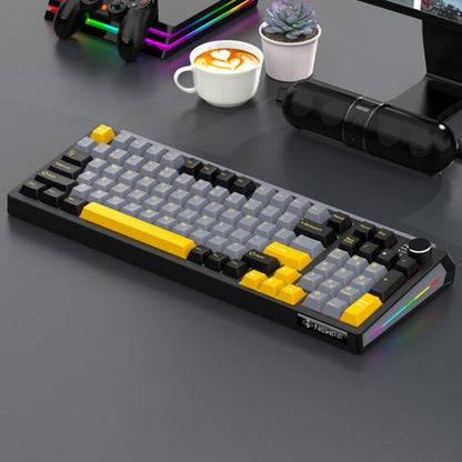 SHIPADOO JK980 Blue Switch RGB 98 Keys Three Modes Mechanical Keyboard