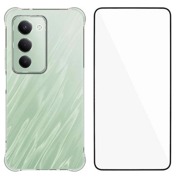 WANLONFENG Transparent Four-Corner Shockproof TPU Phone Case with Screen Film, For Redmi A7 Pro 4G 171mm / Poco C85x 5G, For Redmi 15a 5G, For Redmi Turbo 5 Max / Poco X8 Pro Max 5G, For Redmi Turbo 5 / Xiaomi Poco X8 Pro 5G                            ...