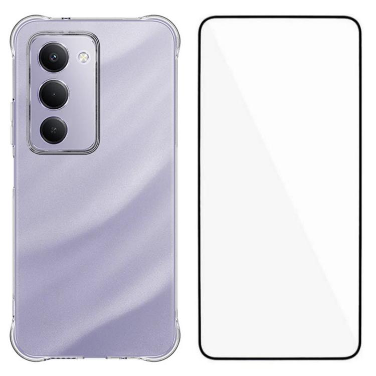 WANLONFENG Transparent Four-Corner Shockproof TPU Phone Case with Screen Film, For Redmi A7 Pro 4G 171mm / Poco C85x 5G, For Redmi 15a 5G, For Redmi Turbo 5 Max / Poco X8 Pro Max 5G, For Redmi Turbo 5 / Xiaomi Poco X8 Pro 5G                            ...