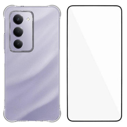 WANLONFENG Transparent Four-Corner Shockproof TPU Phone Case with Screen Film, For Redmi A7 Pro 4G 171mm / Poco C85x 5G, For Redmi 15a 5G, For Redmi Turbo 5 Max / Poco X8 Pro Max 5G, For Redmi Turbo 5 / Xiaomi Poco X8 Pro 5G                            ...