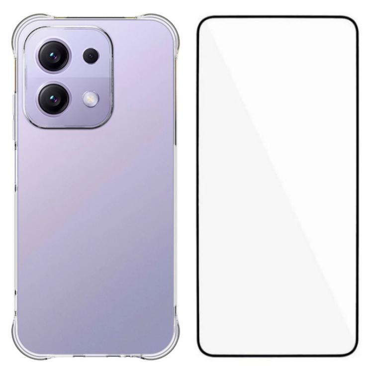 WANLONFENG Transparent Four-Corner Shockproof TPU Phone Case with Screen Film, For Redmi A7 Pro 4G 171mm / Poco C85x 5G, For Redmi 15a 5G, For Redmi Turbo 5 Max / Poco X8 Pro Max 5G, For Redmi Turbo 5 / Xiaomi Poco X8 Pro 5G                            ...