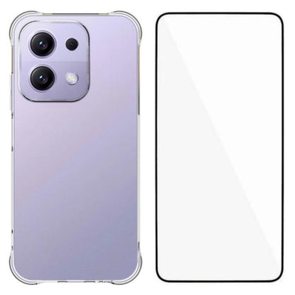 WANLONFENG Transparent Four-Corner Shockproof TPU Phone Case with Screen Film, For Redmi A7 Pro 4G 171mm / Poco C85x 5G, For Redmi 15a 5G, For Redmi Turbo 5 Max / Poco X8 Pro Max 5G, For Redmi Turbo 5 / Xiaomi Poco X8 Pro 5G                            ...