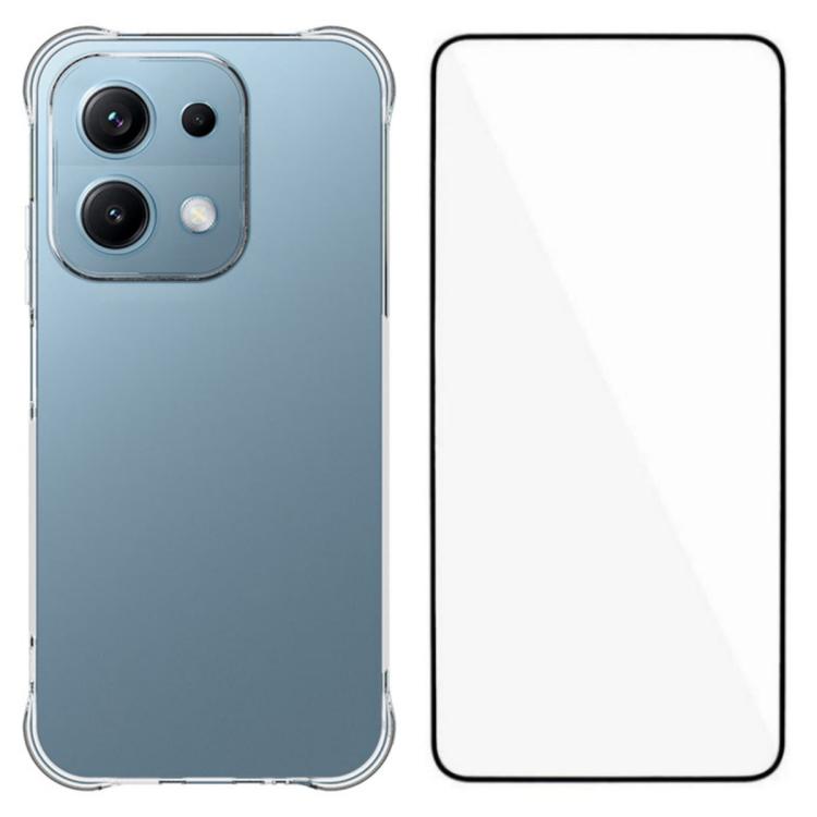 WANLONFENG Transparent Four-Corner Shockproof TPU Phone Case with Screen Film, For Redmi A7 Pro 4G 171mm / Poco C85x 5G, For Redmi 15a 5G, For Redmi Turbo 5 Max / Poco X8 Pro Max 5G, For Redmi Turbo 5 / Xiaomi Poco X8 Pro 5G                            ...