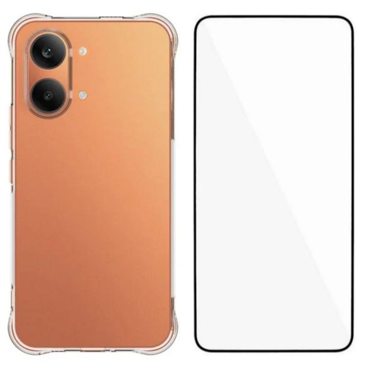 WANLONFENG Transparent Four-Corner Shockproof TPU Phone Case with Screen Film, For Redmi A7 Pro 4G 171mm / Poco C85x 5G, For Redmi 15a 5G, For Redmi Turbo 5 Max / Poco X8 Pro Max 5G, For Redmi Turbo 5 / Xiaomi Poco X8 Pro 5G                            ...