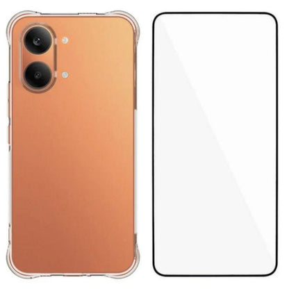WANLONFENG Transparent Four-Corner Shockproof TPU Phone Case with Screen Film, For Redmi A7 Pro 4G 171mm / Poco C85x 5G, For Redmi 15a 5G, For Redmi Turbo 5 Max / Poco X8 Pro Max 5G, For Redmi Turbo 5 / Xiaomi Poco X8 Pro 5G                            ...