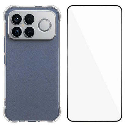 WANLONFENG Transparent Four-Corner Shockproof TPU Phone Case with Screen Film, For Redmi A7 Pro 4G 171mm / Poco C85x 5G, For Redmi 15a 5G, For Redmi Turbo 5 Max / Poco X8 Pro Max 5G, For Redmi Turbo 5 / Xiaomi Poco X8 Pro 5G                            ...