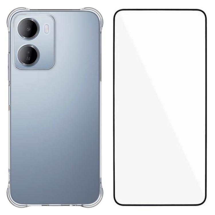 WANLONFENG Transparent Four-Corner Shockproof TPU Phone Case with Screen Film, For Redmi A7 Pro 4G 171mm / Poco C85x 5G, For Redmi 15a 5G, For Redmi Turbo 5 Max / Poco X8 Pro Max 5G, For Redmi Turbo 5 / Xiaomi Poco X8 Pro 5G                            ...