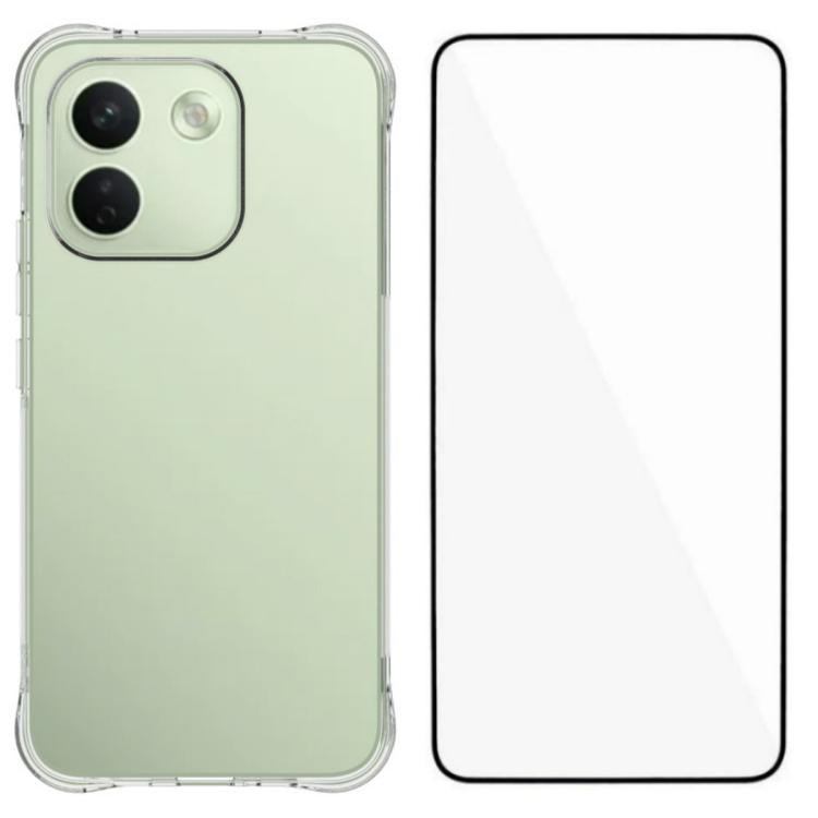 WANLONFENG Transparent Four-Corner Shockproof TPU Phone Case with Screen Film, For Redmi 17C 5G, For Redmi Note 17 Pro Max / 17 Pro+ 5G, For Redmi A7 Pro 4G 171mm / Poco C85x 5G, For Redmi 15a 5G, For Redmi Turbo 5 Max / Poco X8 Pro Max 5G             ...