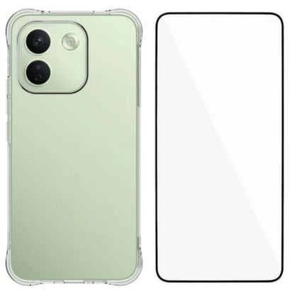 WANLONFENG Transparent Four-Corner Shockproof TPU Phone Case with Screen Film, For Redmi 17C 5G, For Redmi Note 17 Pro Max / 17 Pro+ 5G, For Redmi A7 Pro 4G 171mm / Poco C85x 5G, For Redmi 15a 5G, For Redmi Turbo 5 Max / Poco X8 Pro Max 5G             ...