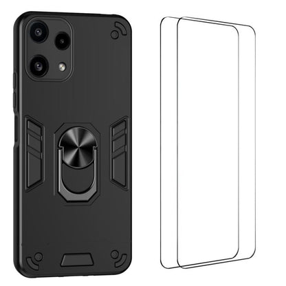 WANLONFENG Armor Kickstand Shockproof Phone Case with 2pcs Screen Films, For Nothing Phone 4a Pro, For Nothing Phone 4a, For Nothing Phone 3a Lite