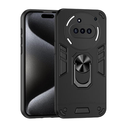 WANLONFENG Armor Kickstand Shockproof Phone Case with 2pcs Screen Films, For Nothing Phone 3a