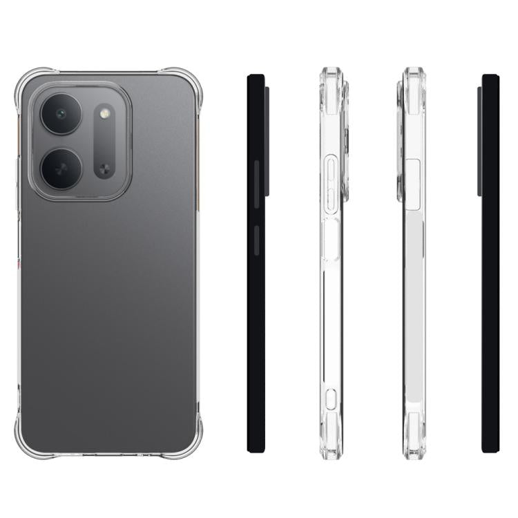 WANLONFENG Transparent Four-Corner Shockproof TPU Phone Case with 2pcs Screen Films, For Redmi 17C 5G, For Redmi Note 17 Pro Max / 17 Pro+ 5G, For Redmi A7 Pro 4G 171mm / Poco C85x 5G, For Redmi 15a 5G, For Redmi Turbo 5 Max / Poco X8 Pro Max 5G       ...