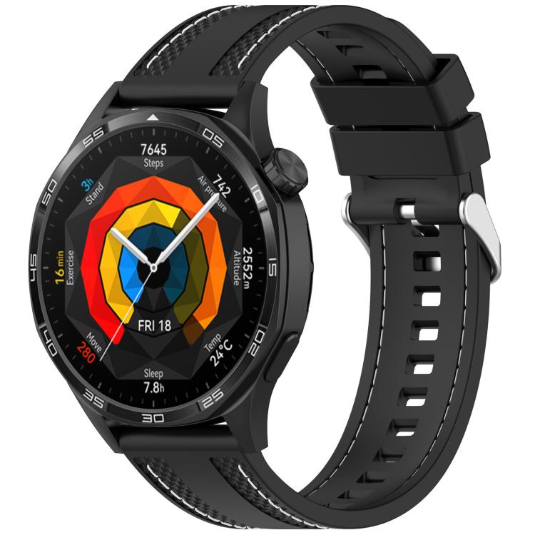 xDfind Stitching Silicone Sport Watch Band, 22mm