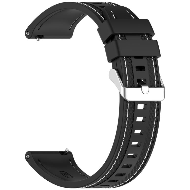 xDfind Stitching Silicone Sport Watch Band, 22mm