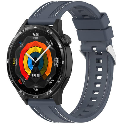xDfind Stitching Silicone Sport Watch Band, 22mm