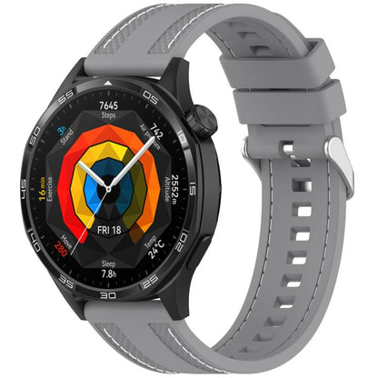 xDfind Stitching Silicone Sport Watch Band, 22mm